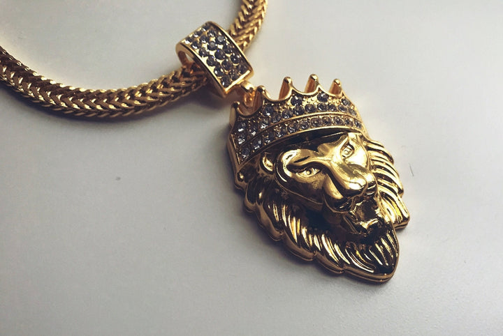 Alpha Lion - 18k Gullbelagt Halskjede | Skanto