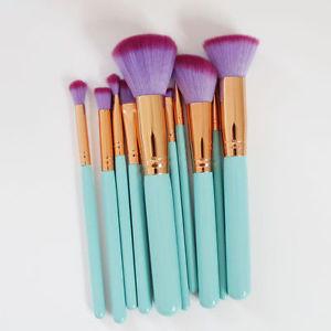 Mermaid Makeup Brushes - 10 Delt sett | Skanto