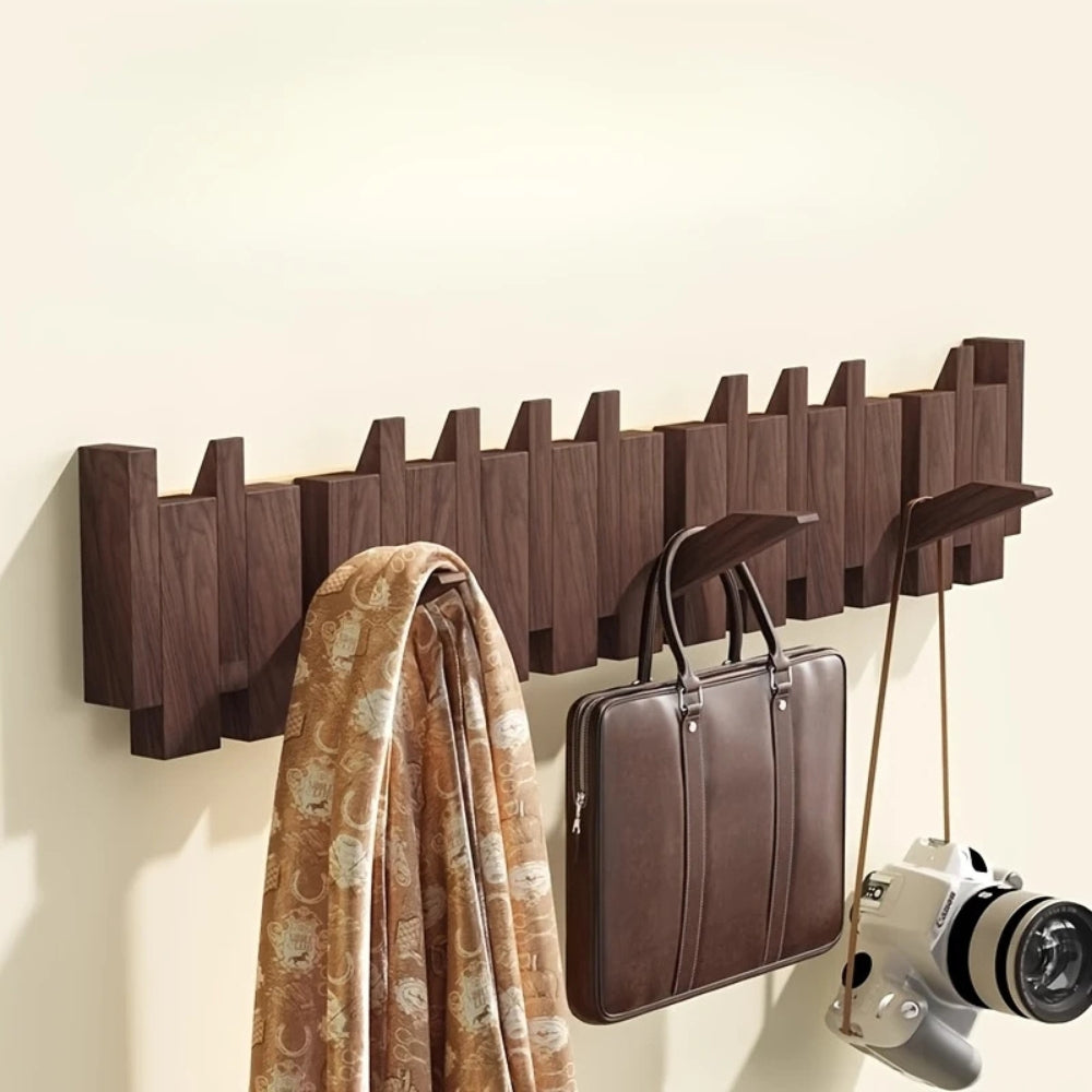 Klappbarer Wandhaken aus Holz für Klaviertüren