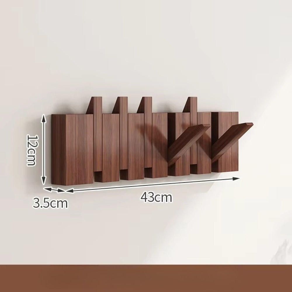 Klappbarer Wandhaken aus Holz für Klaviertüren