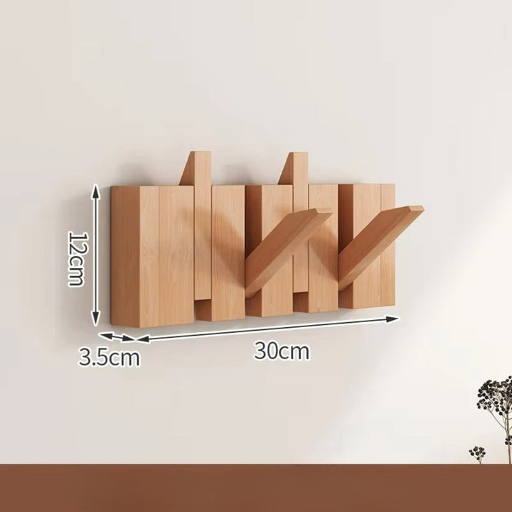 Klappbarer Wandhaken aus Holz für Klaviertüren