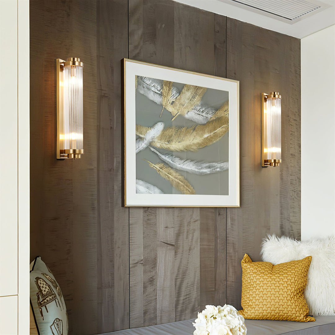 Skanto | Vintage Glass Vegglampe med LED i Retro Stil