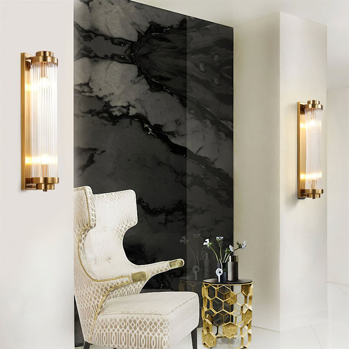 Skanto | Vintage Glass Vegglampe med LED i Retro Stil