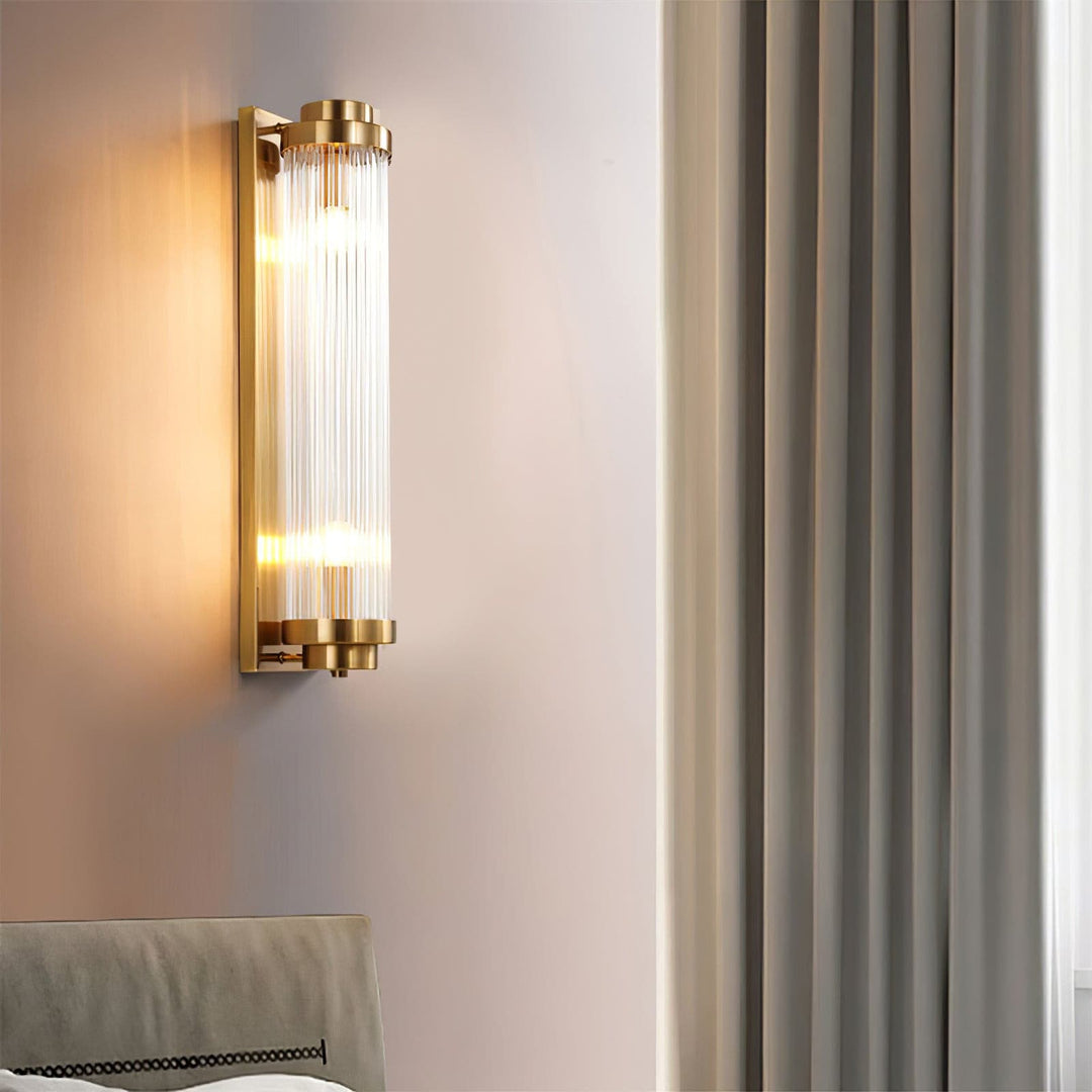 Skanto | Vintage Glass Vegglampe med LED i Retro Stil
