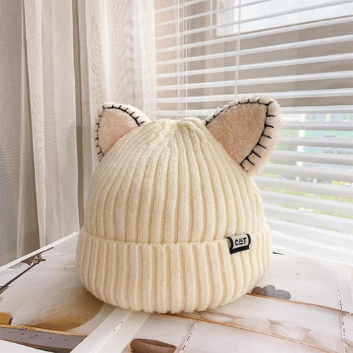 CozyCat Beanie - Trendy Vinterlue med Kattøre Skanto