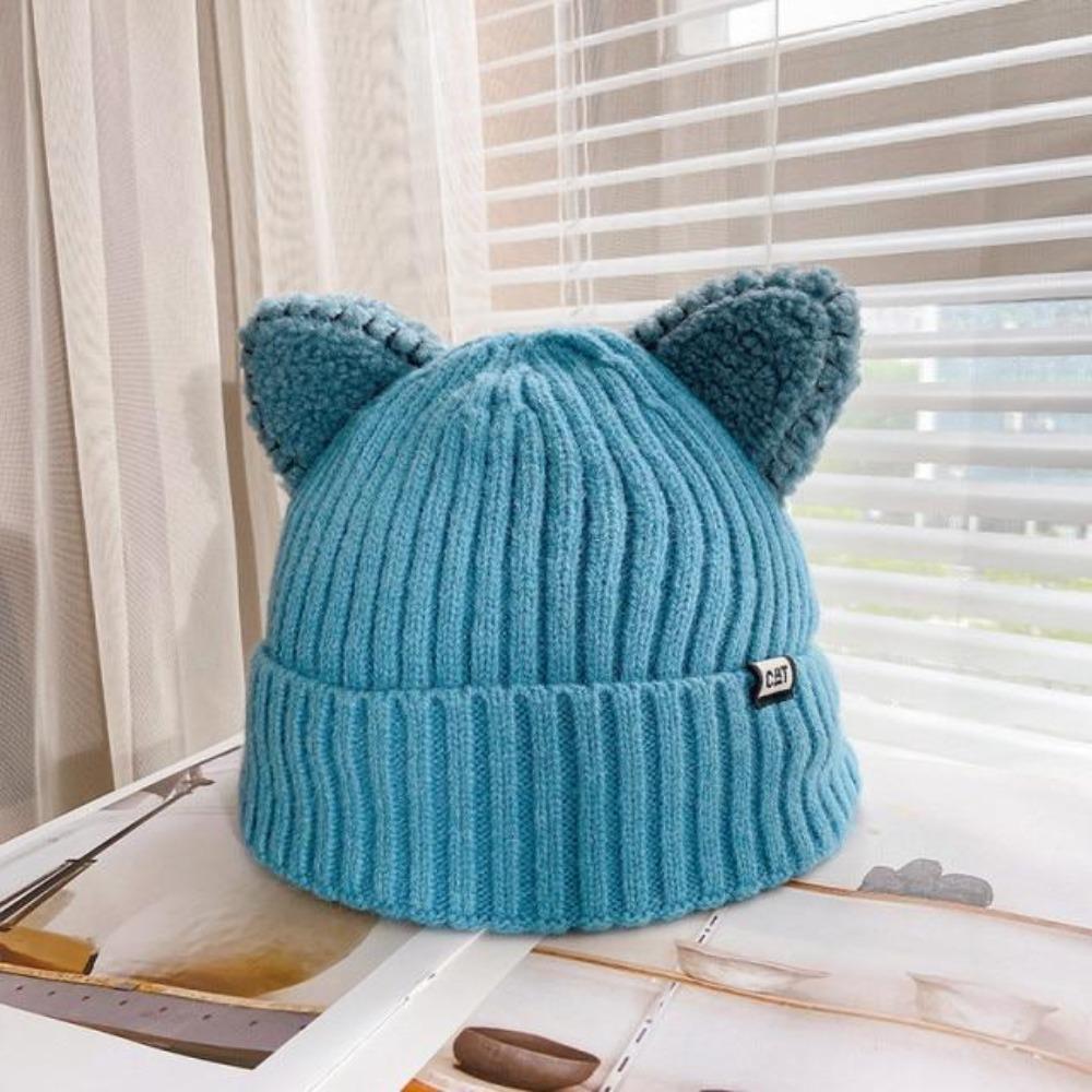 CozyCat Beanie - Trendy Vinterlue med Kattøre Skanto