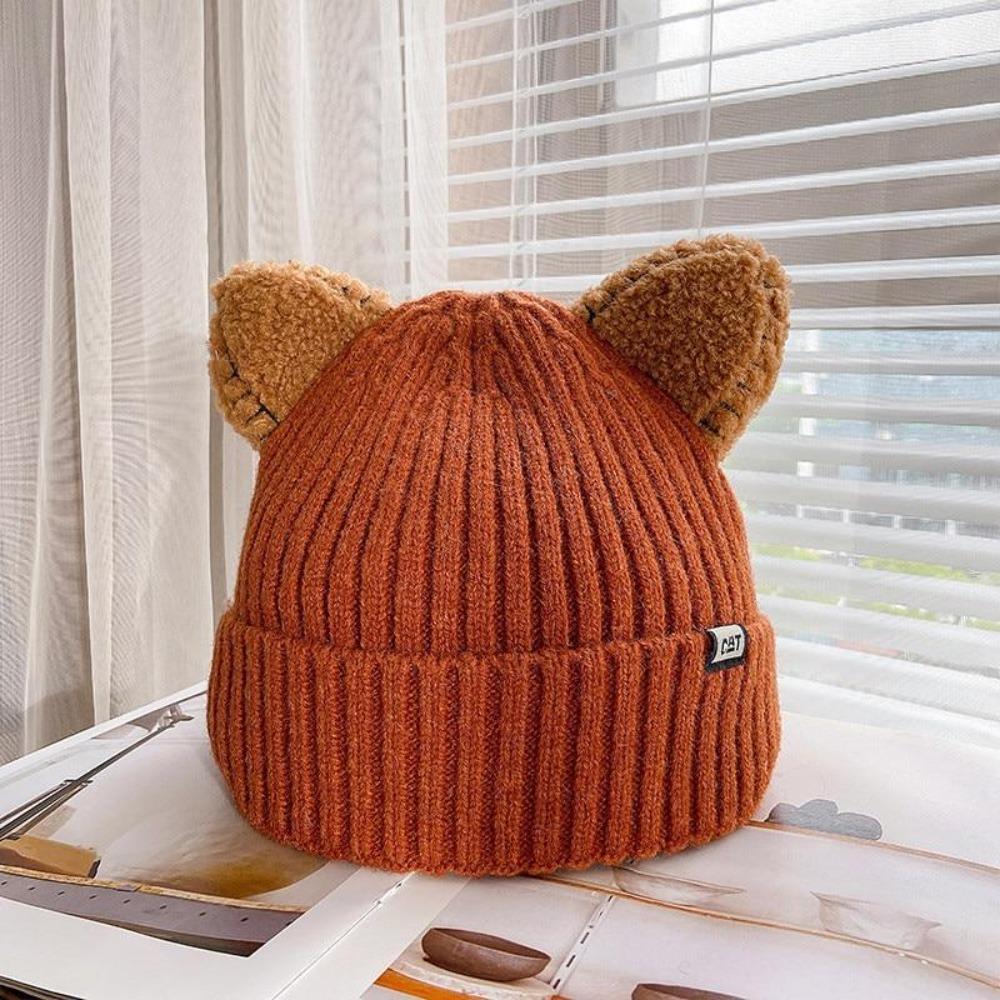 CozyCat Beanie - Trendy Vinterlue med Kattøre Skanto