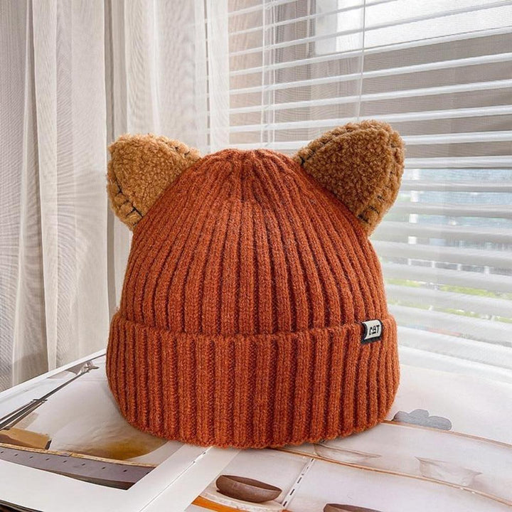 CozyCat Beanie - Trendy Vinterlue med Kattøre Skanto