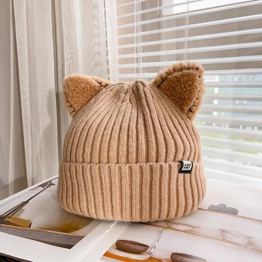 CozyCat Beanie - Trendy Vinterlue med Kattøre Skanto