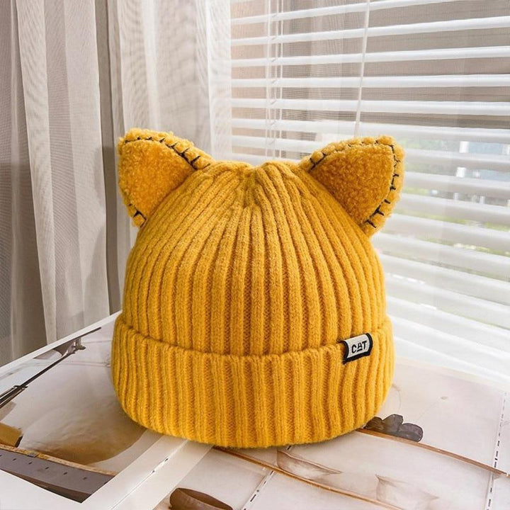 CozyCat Beanie - Trendy Vinterlue med Kattøre Skanto