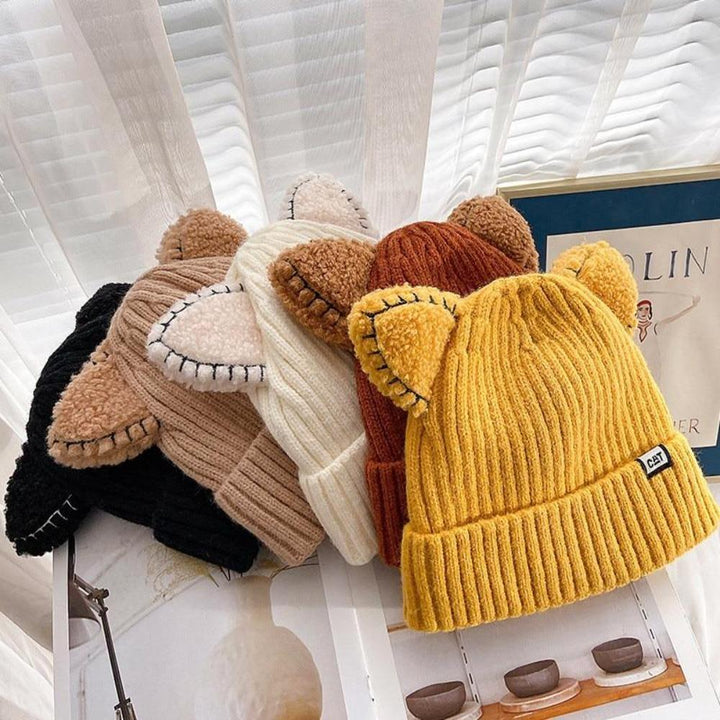 CozyCat Beanie - Trendy Vinterlue med Kattøre Skanto