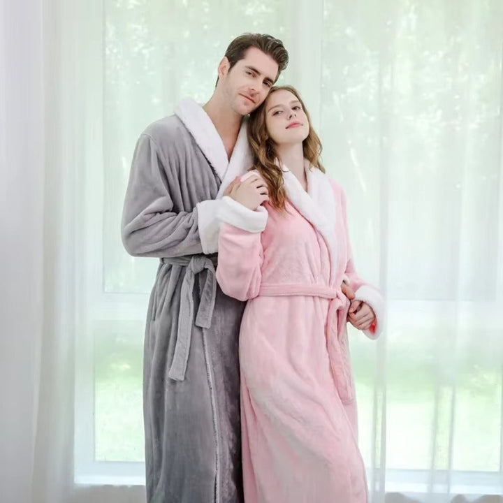 Skanto | Plush Fleece Kontrast Beskytter Badekåpe