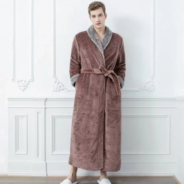 Skanto | Plush Fleece Kontrast Beskytter Badekåpe