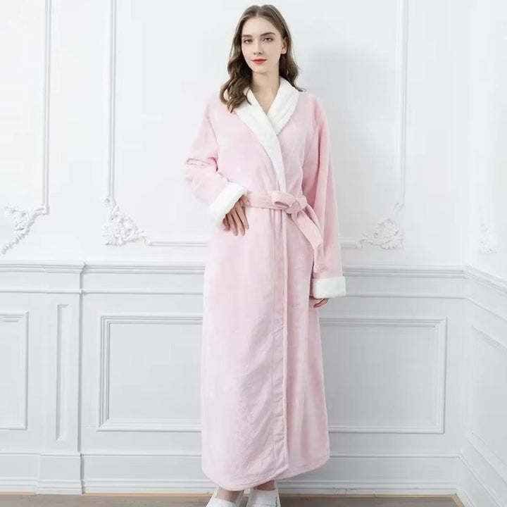 Skanto | Plush Fleece Kontrast Beskytter Badekåpe
