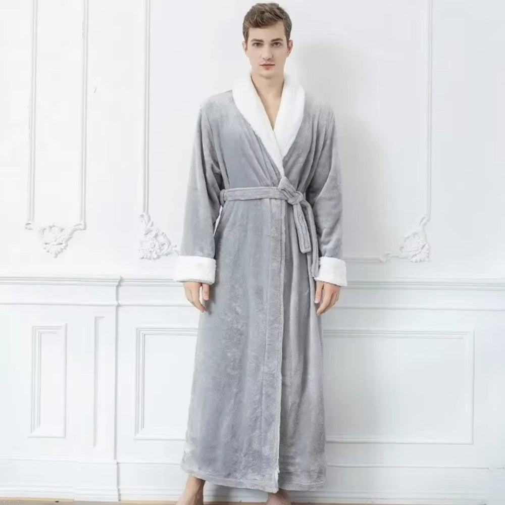 Skanto | Plush Fleece Kontrast Beskytter Badekåpe