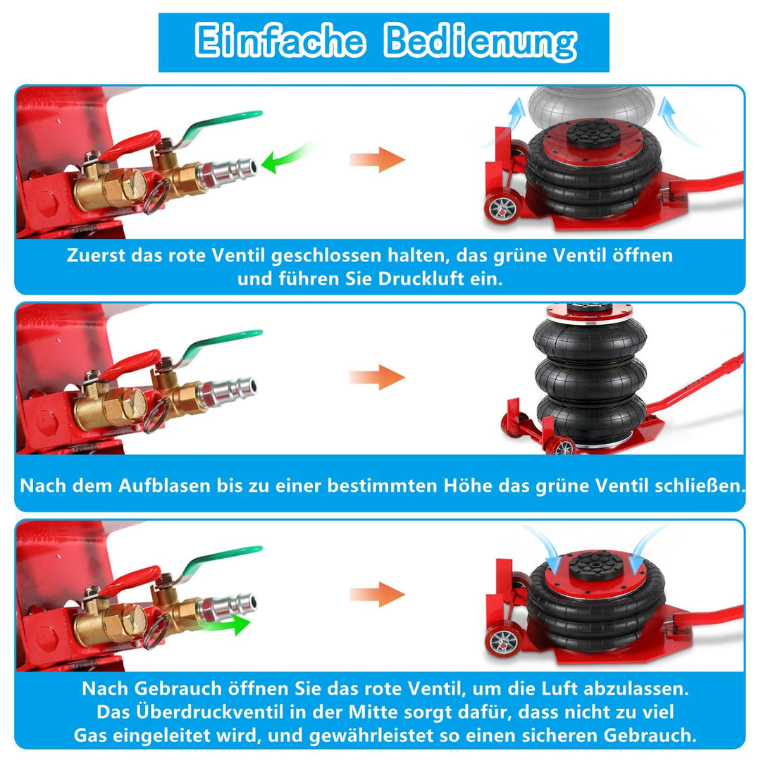 3T Pneumatisk Triple Bag Airjack | Skanto