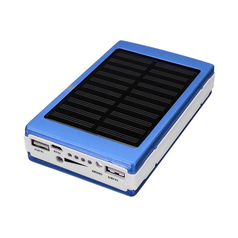 Skanto | Bærbar 5x18650 Powerbank Pover Power Bank 18650 Solenergi Power Bank Hylster DIY Boks Dual USB Kit Telefonlader Lommelykt