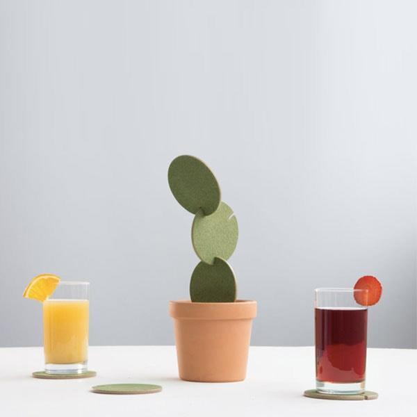 Potted Cactus Coasters | Skanto
