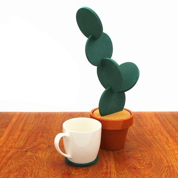 Potted Cactus Coasters | Skanto