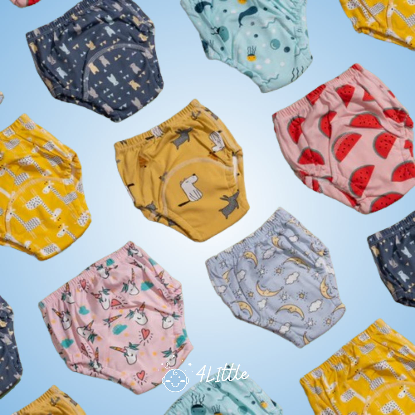 Norvo | Potty Training Diapers | 6-lags gjenbrukbare bukser 2+ – Gjør toaletttrening enkelt og moro