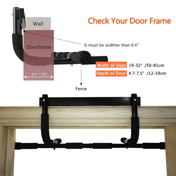 Skanto | Dørkarm pull-up bar for effektiv overkroppstrening hjemme