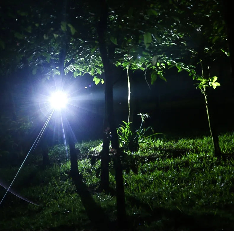 Skanto | NightBeam Pro Hodelykt – Kraftig Oppladbar LED Hodelykt med Zoom og Vanntett Design