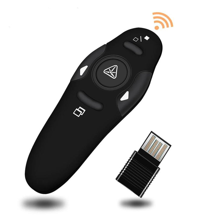 Skanto | 2.4GHz Trådløs Presentatør Rød Laserpekere Penn USB Mottaker RF Fjernkontroll Side Vend PPT Powerpoint Presentasjon