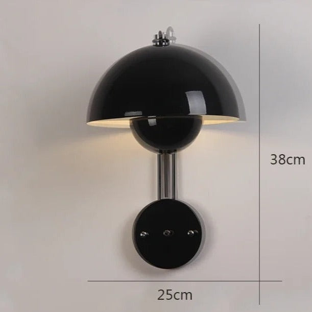 Moderne LED-vegglampe med soppmotiv | Stilig nattlys for soverom og stue