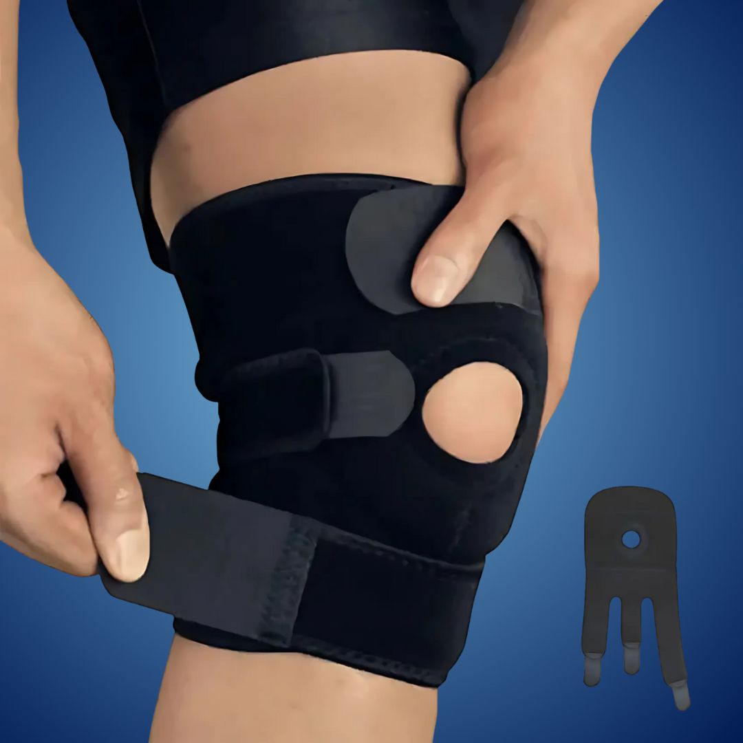 ProFlex Kneebind med justerbart trykk | for smertelindring - skaderehabilitering - artritt og sportsstabilitet Skanto