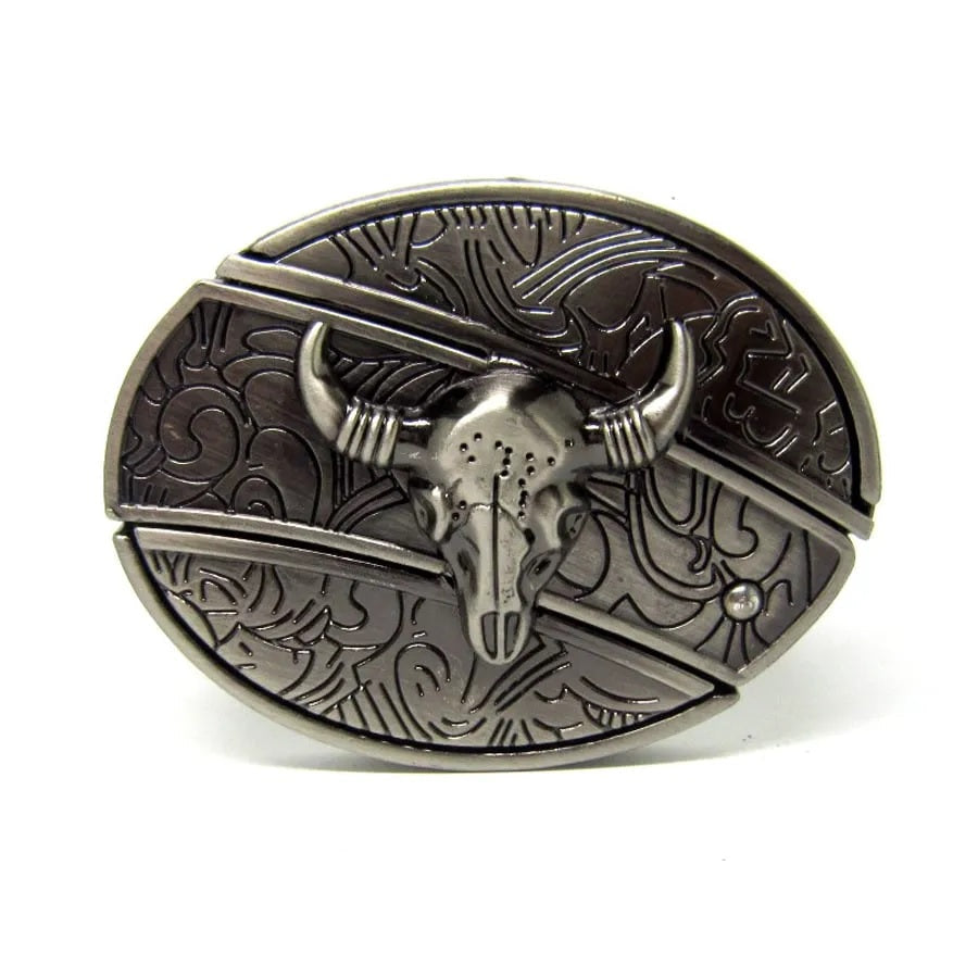 Herren Leder-Punkgürtel | Vintage-Metallschnallen Designs