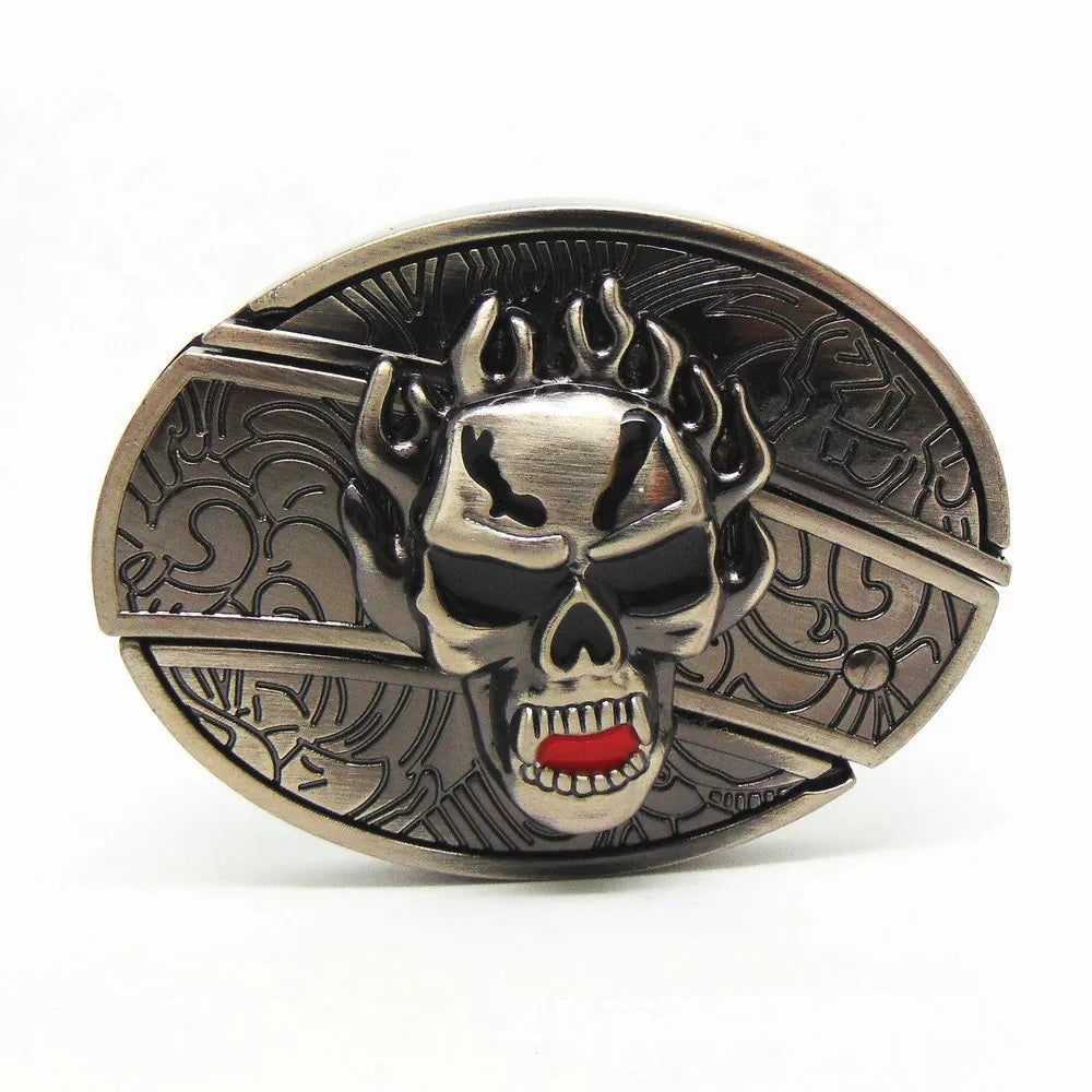 Herren Leder-Punkgürtel | Vintage-Metallschnallen Designs