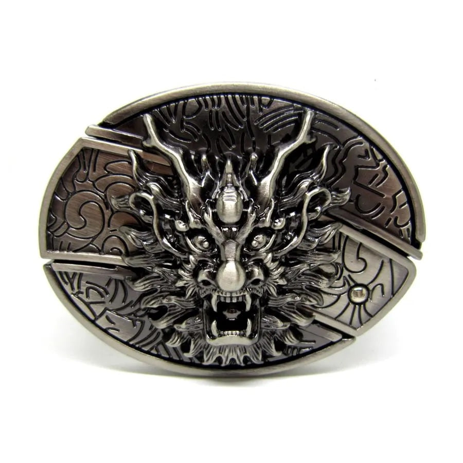 Herren Leder-Punkgürtel | Vintage-Metallschnallen Designs