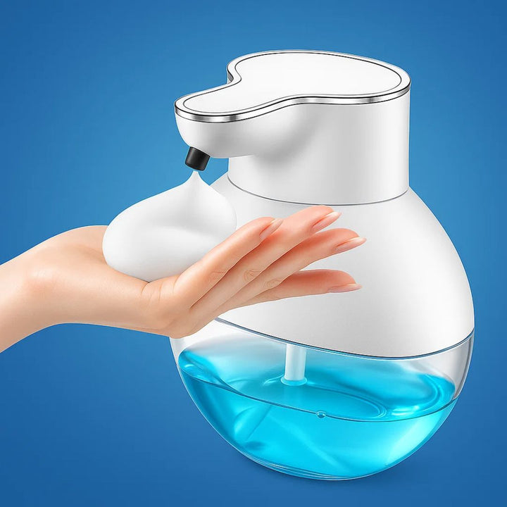 PureFoam | Berøringsfri Skumsåpe Dispenser – Infrarød Sensor – IPX5 Vannavvisende – USB Oppladbar Hygiene Skanto