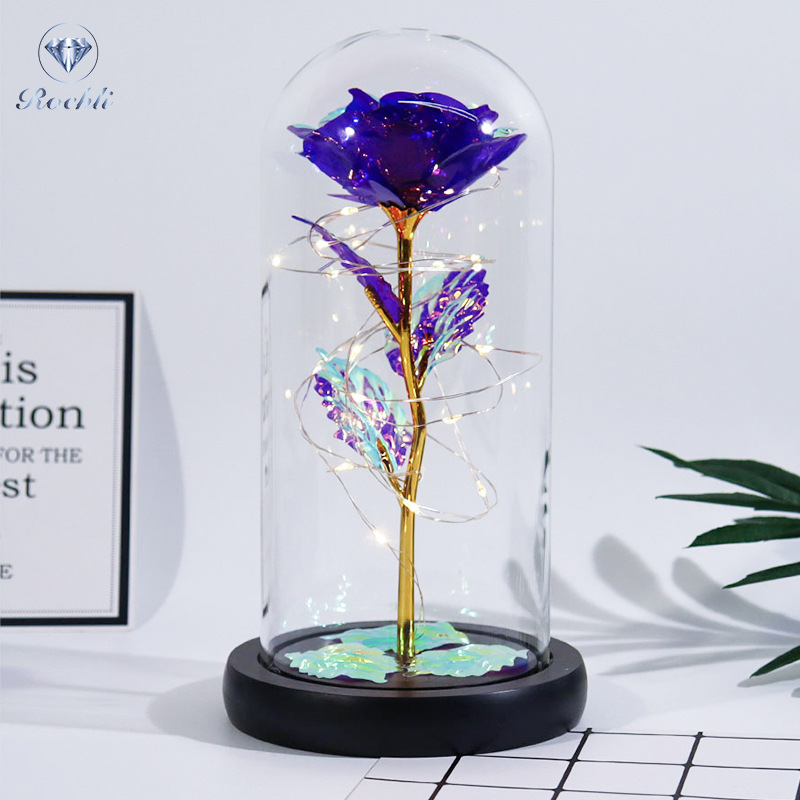 Rose i Glass Dome Display | Skanto