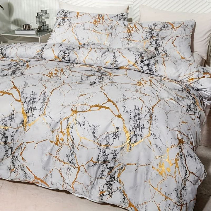 Skanto | Marmor Design Dyne Komplett Sett for Moderne Soverom