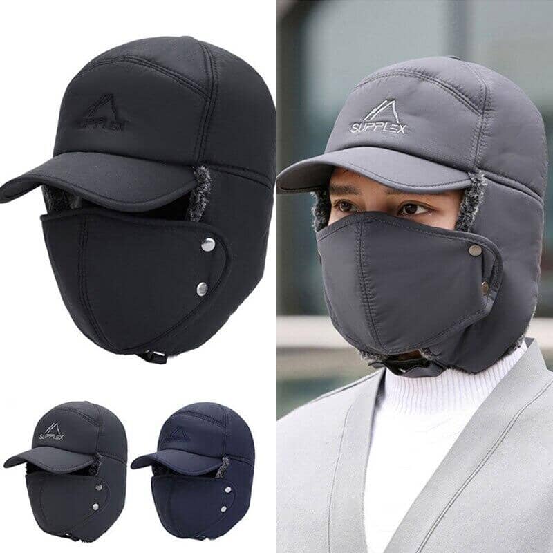 Skanto | Unisex vindbestandig & varm & øre- og ansiktsbeskyttende hatt