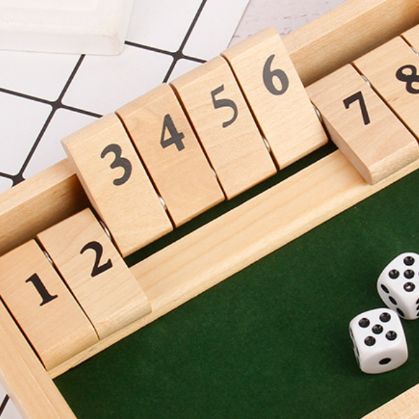 Skanto | Shut The Box Spill - Morsomt Bordmatspill for Voksne & Barn