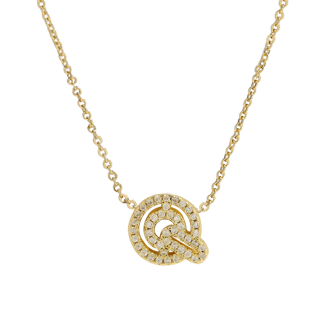 Skanto | Blændende Diamant Initial Halskjede