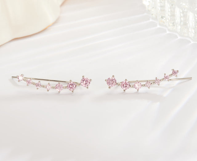 Skanto | Glamour | Skinnende Zirkon 925 Sterling Sølvørering
