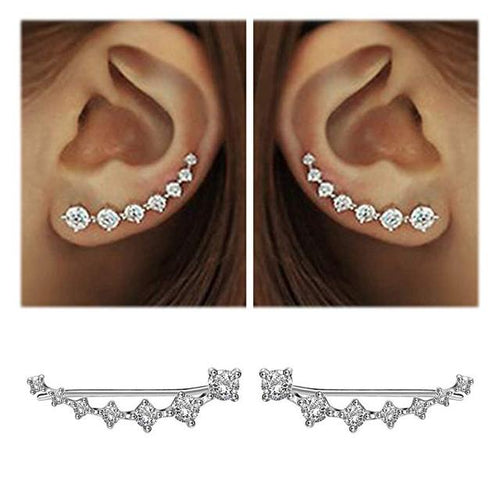 Skanto | Glamour | Skinnende Zirkon 925 Sterling Sølvørering