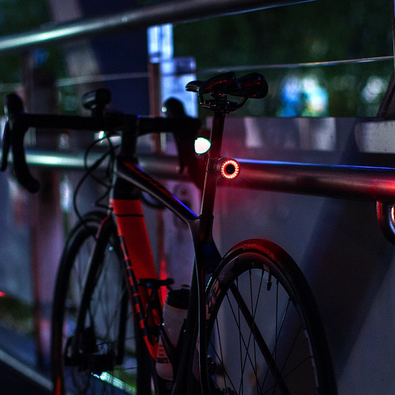 Skanto | Slank sykkel baklykt med automatisk bremsesensor og lysdeteksjon