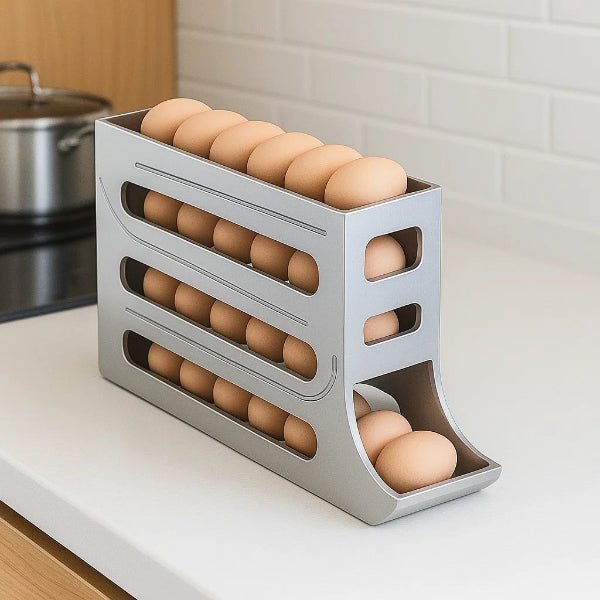 Skanto | Eierlagringsboks med stor kapasitet og rulledesign for 30 egg