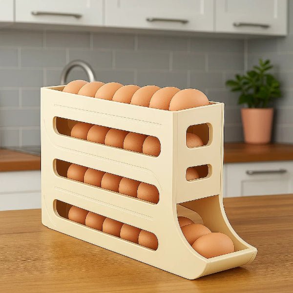 Skanto | Eierlagringsboks med stor kapasitet og rulledesign for 30 egg