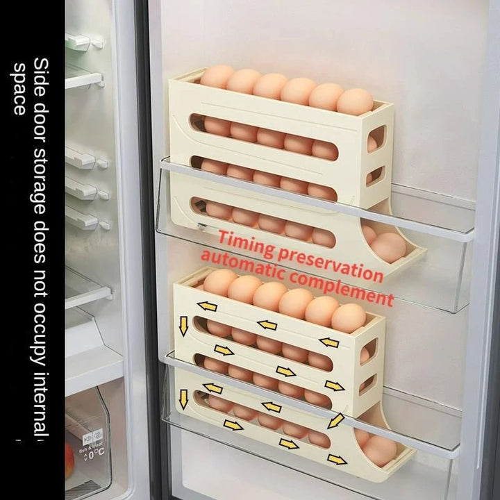 Skanto | Eierlagringsboks med stor kapasitet og rulledesign for 30 egg