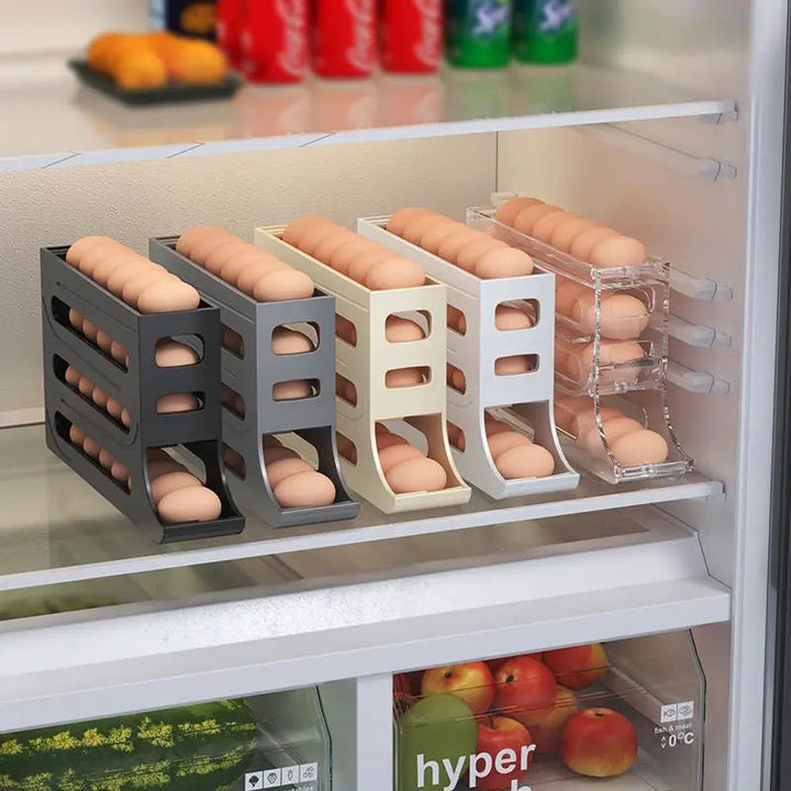 Skanto | Eierlagringsboks med stor kapasitet og rulledesign for 30 egg