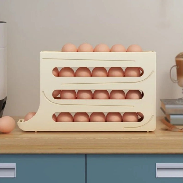 Skanto | Eierlagringsboks med stor kapasitet og rulledesign for 30 egg