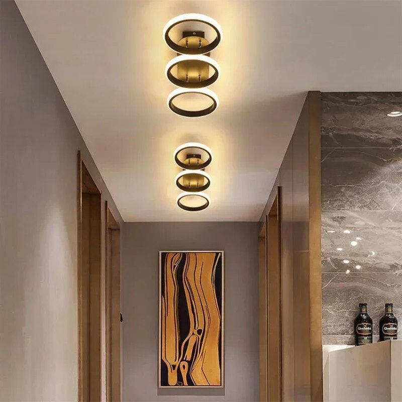 Moderne LED Ring Kroonlås – Minimalistisk Taklampe for Stue og Spiseområde | Skanto