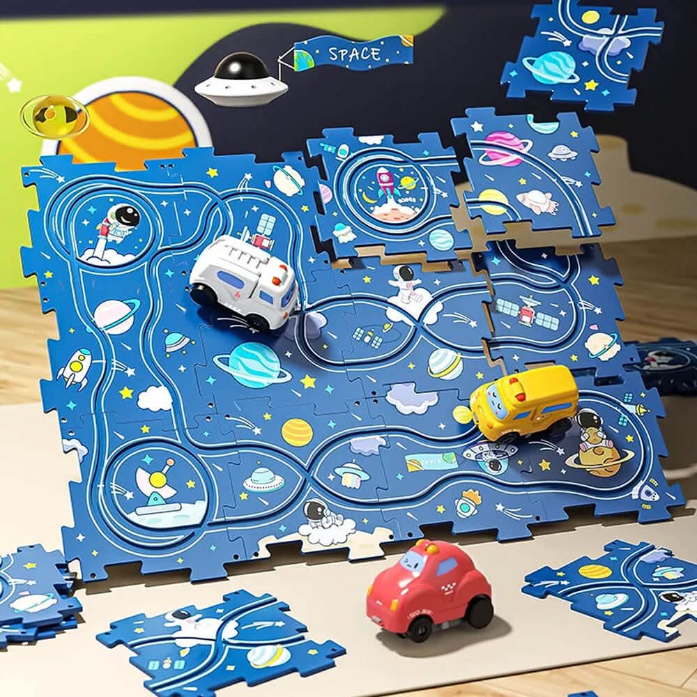 Skanto | CreativeCraft Puzzle – Kreativt bygge- og racingspill for barn