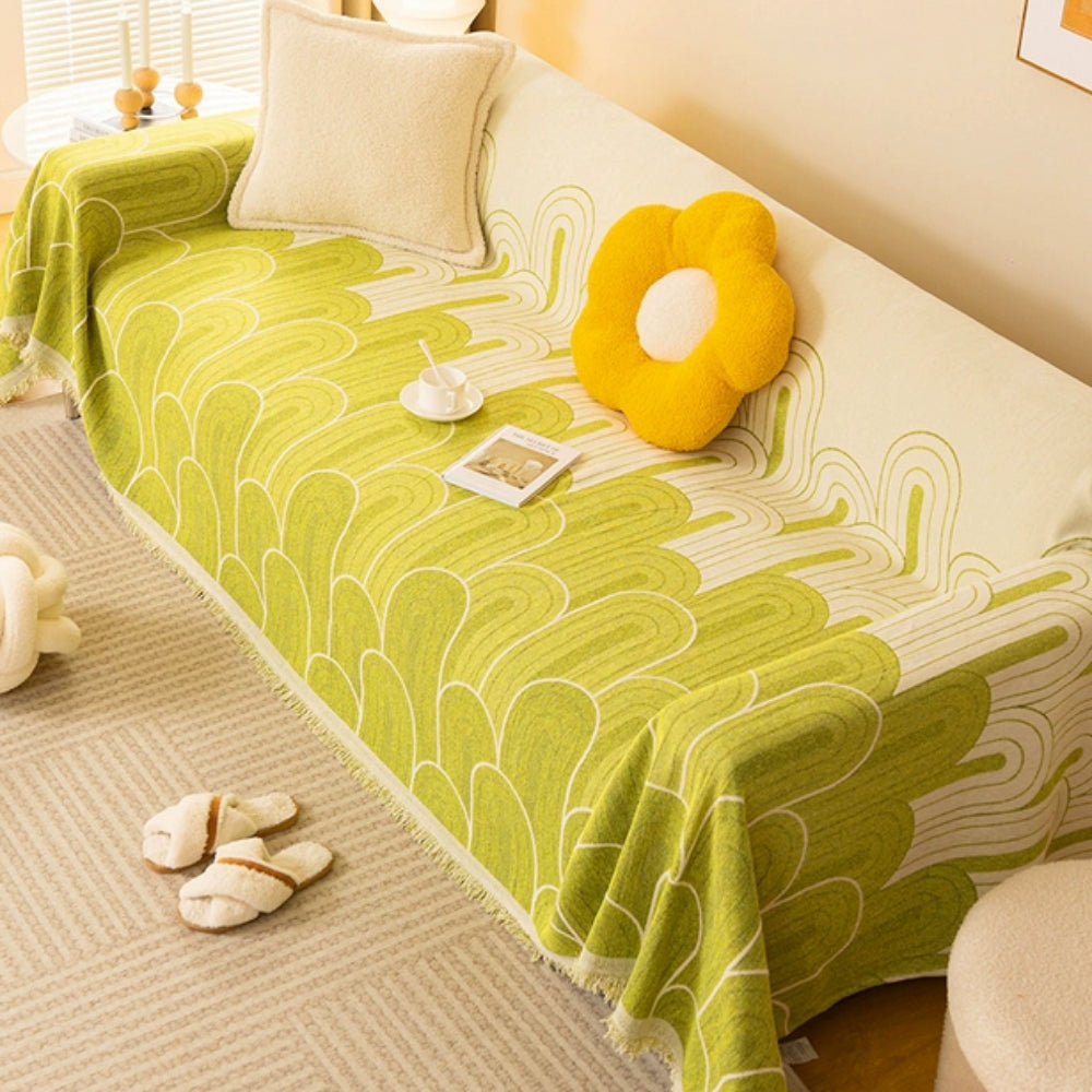 Skanto | Rainbow Arches Chenille Sofa Cover