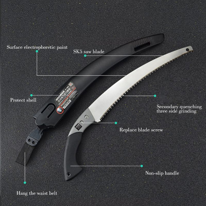 Razor Sharp Curved Garden Pruning Saw | Skanto